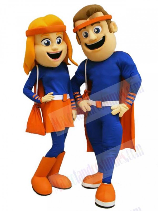 Man and Woman mascot costume