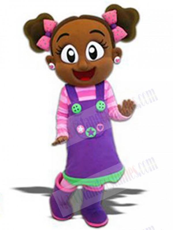 Girl mascot costume