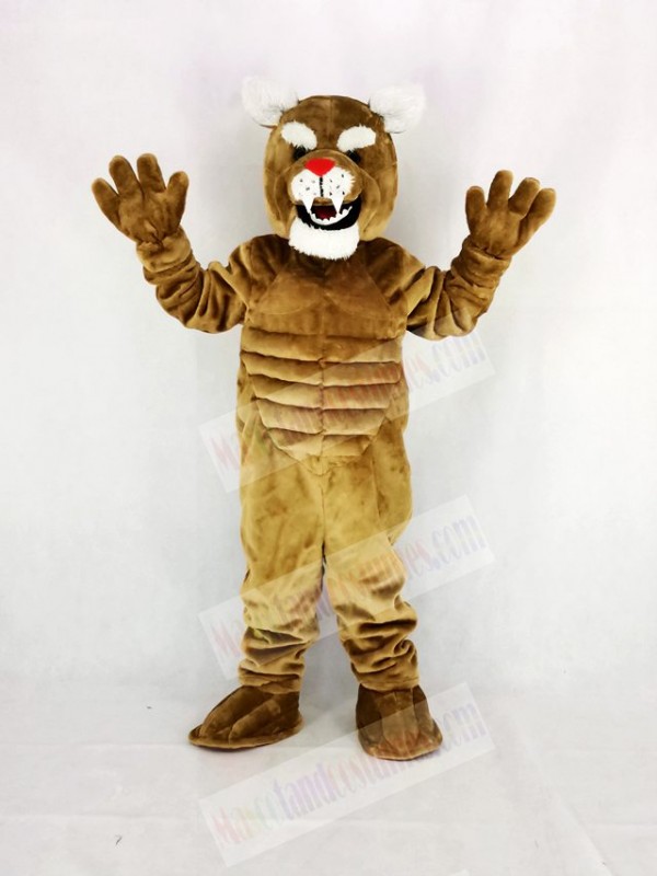Power Brown Cougar Mascot Costume College