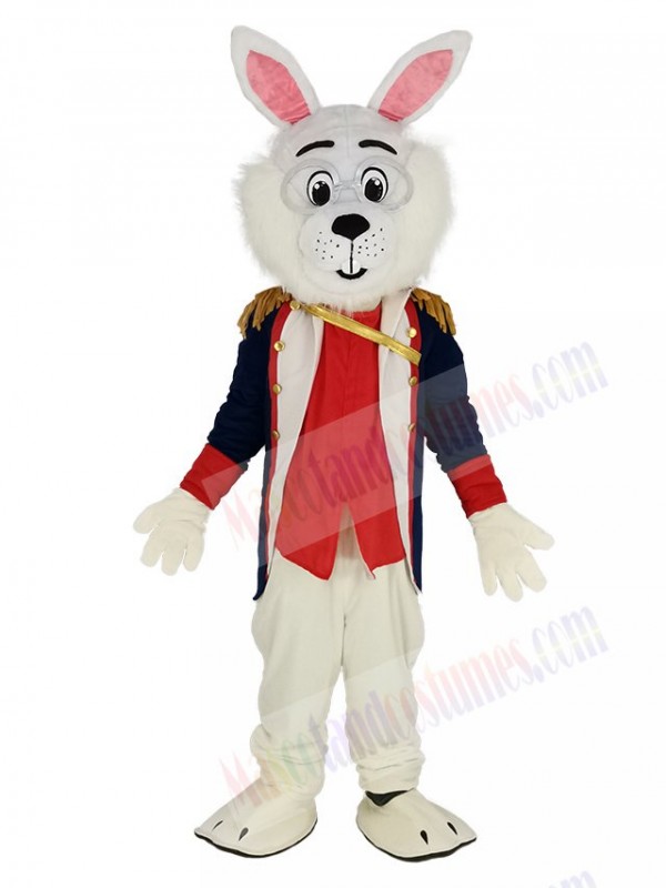 Colonel Wendell Rabbit with Lace Mascot Costume Animal
