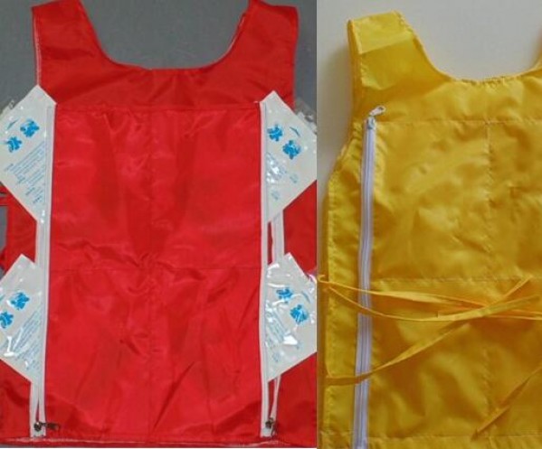 Mascot Costume Cooling Vest for Storing Cooling Packs